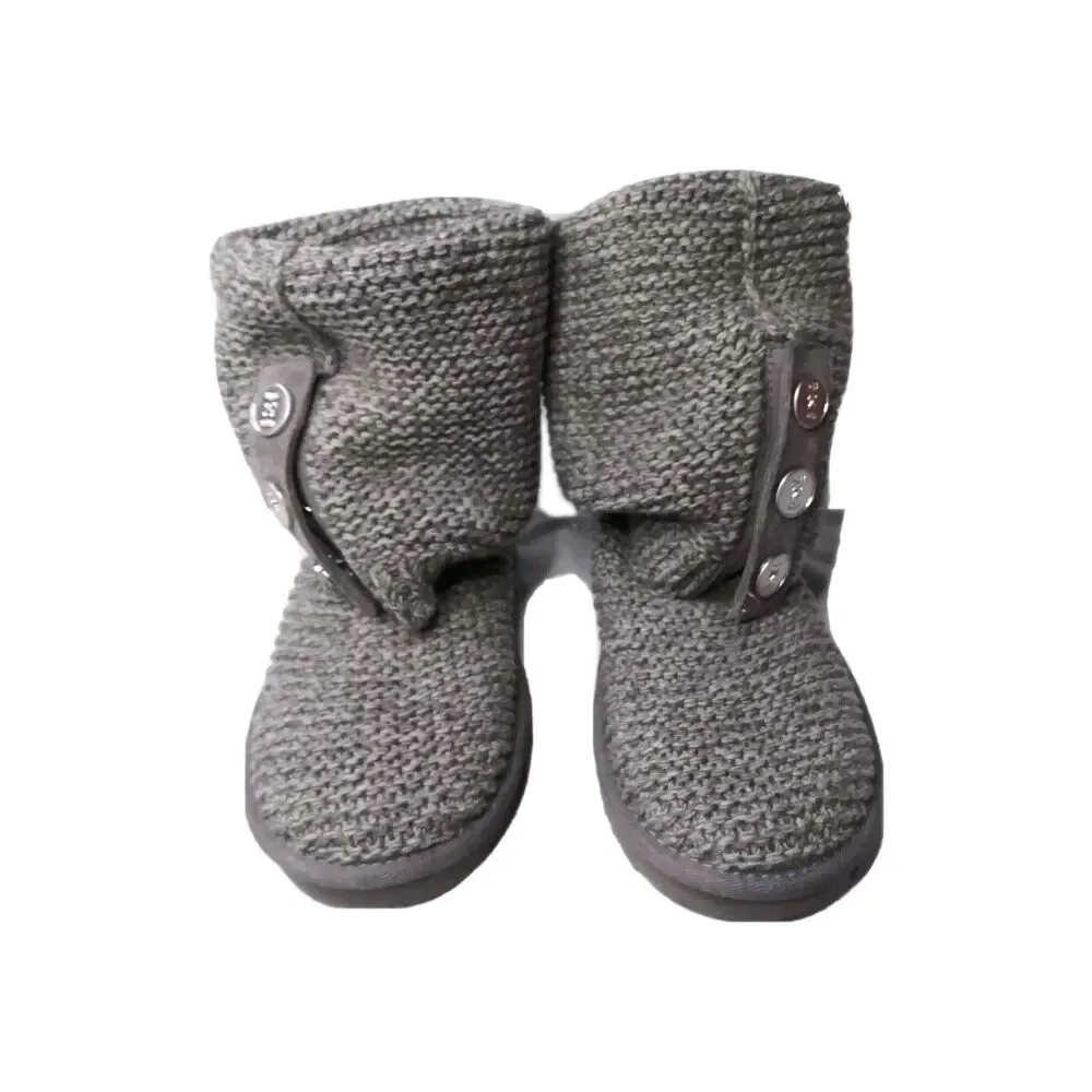 UGG Purl Cardy Knit Boots Women's Size 6  Light Green 1094949